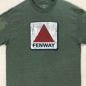 Chowdaheadz Mens Fenway Park Graphic Tee Green Heathered Short Sleeve XL
